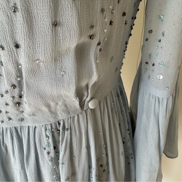 Free People winter solstice wrap mini dress size 4 NWT - Picture 11 of 14